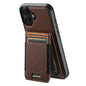 Suteni H17 Cross Grain Leather MagSafe Detachable Wallet Phone Case, For iPhone 16 Pro, For iPhone 16 Plus, For iPhone 16, For iPhone 15 Pro Max, For iPhone 15 Pro, For iPhone 15 Plus, For iPhone 15, For iPhone 14 Plus