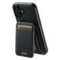 Suteni H18 Cross Grain MagSafe Wallet Leather Phone Case, For iPhone 16 Pro, For iPhone 16 Plus, For iPhone 16, For iPhone 15 Pro Max, For iPhone 15 Pro, For iPhone 15 Plus, For iPhone 15, For iPhone 14 Plus