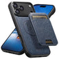 Suteni H18 Cross Grain MagSafe Wallet Leather Phone Case, For iPhone 18, For iPhone 18 Pro, For iPhone 18 Pro Max, For iPhone 17 Pro Max, For iPhone 17 Pro, For iPhone 17, For iPhone Air, For iPhone 16 Pro Max
