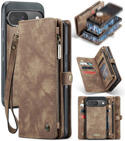 CaseMe 008 Detachable Multifunctional Leather Phone Case, For Google Pixel 9a, For Google Pixel 9 Pro XL, For Google Pixel 9 / 9 Pro