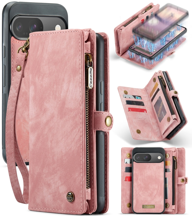 CaseMe 008 Detachable Multifunctional Leather Phone Case, For Google Pixel 9a, For Google Pixel 9 Pro XL, For Google Pixel 9 / 9 Pro