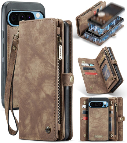 CaseMe 008 Detachable Multifunctional Leather Phone Case, For Google Pixel 9a, For Google Pixel 9 Pro XL, For Google Pixel 9 / 9 Pro