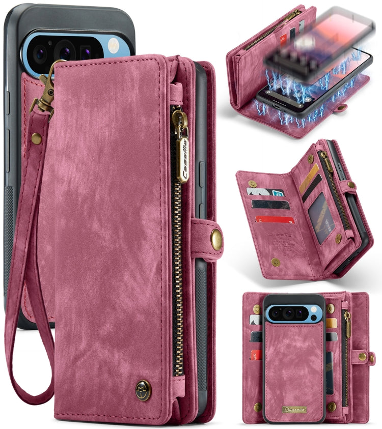 CaseMe 008 Detachable Multifunctional Leather Phone Case, For Google Pixel 9a, For Google Pixel 9 Pro XL, For Google Pixel 9 / 9 Pro
