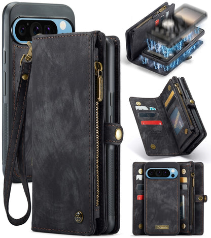CaseMe 008 Detachable Multifunctional Leather Phone Case, For Google Pixel 9a, For Google Pixel 9 Pro XL, For Google Pixel 9 / 9 Pro