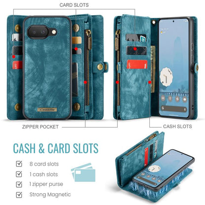 CaseMe 008 Detachable Multifunctional Leather Phone Case, For Google Pixel 9a, For Google Pixel 9 Pro XL, For Google Pixel 9 / 9 Pro