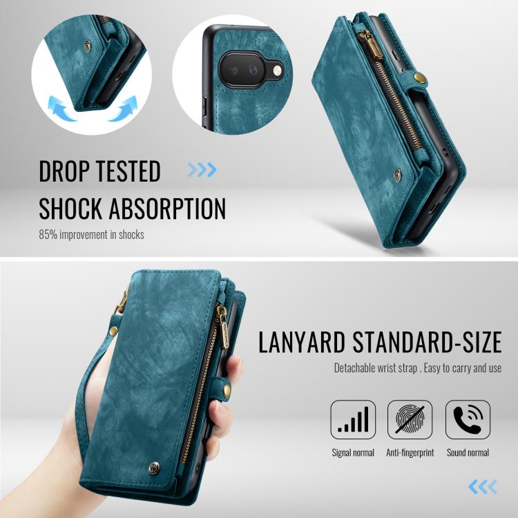 CaseMe 008 Detachable Multifunctional Leather Phone Case, For Google Pixel 9a, For Google Pixel 9 Pro XL, For Google Pixel 9 / 9 Pro