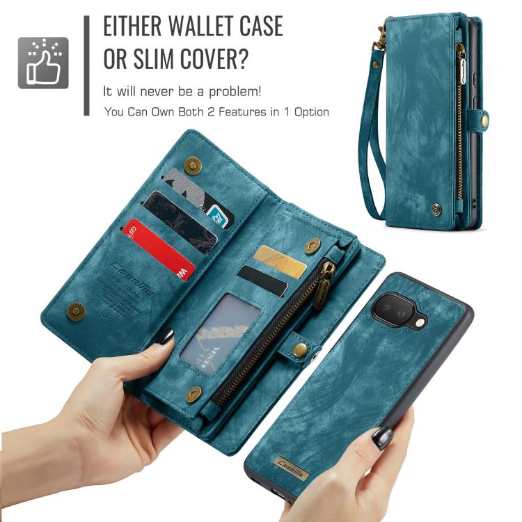 CaseMe 008 Detachable Multifunctional Leather Phone Case, For Google Pixel 9a, For Google Pixel 9 Pro XL, For Google Pixel 9 / 9 Pro