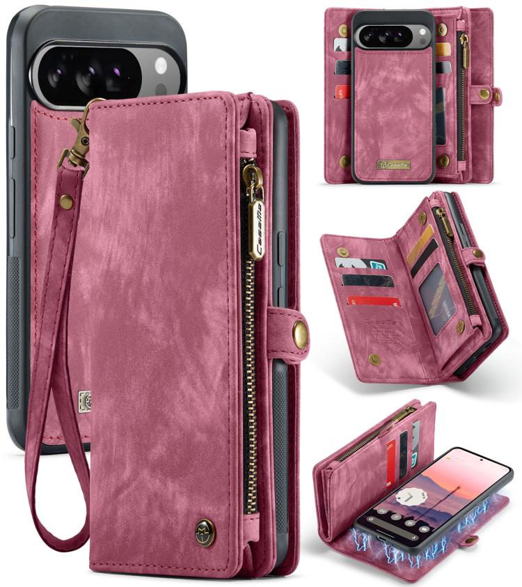 CaseMe 008 Detachable Multifunctional Leather Phone Case, For Google Pixel 11 Pro XL, For Google Pixel 11 / 11 Pro, For Google Pixel 10 Pro XL, For Google Pixel 10 / 10 Pro