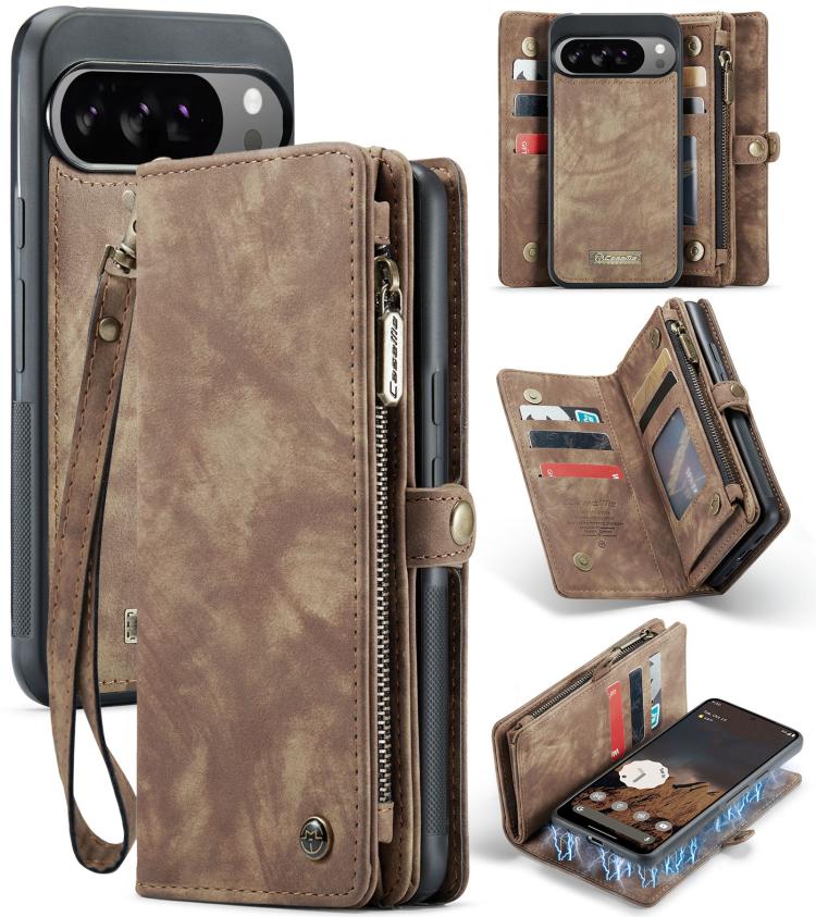CaseMe 008 Detachable Multifunctional Leather Phone Case, For Google Pixel 11 Pro XL, For Google Pixel 11 / 11 Pro, For Google Pixel 10 Pro XL, For Google Pixel 10 / 10 Pro