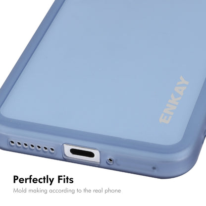 ENKAY Hat-Prince Translucent Matte TPU Phone Case with Lens Film