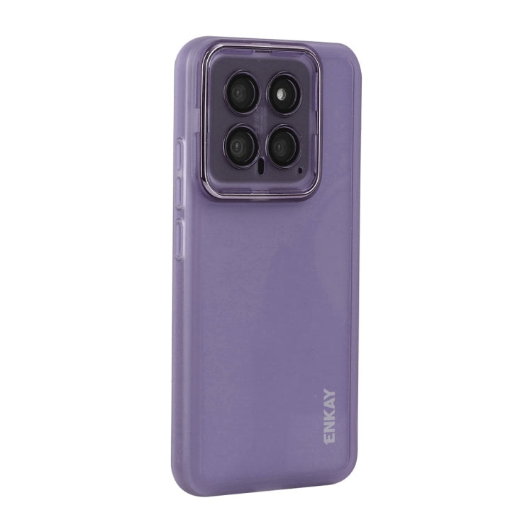 ENKAY Hat-Prince Translucent Matte TPU Phone Case with Lens Film