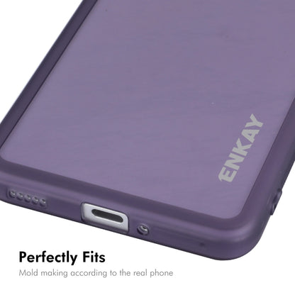 ENKAY Hat-Prince Translucent Matte TPU Phone Case with Lens Film