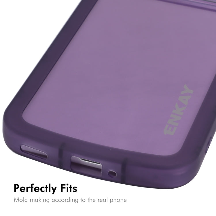 ENKAY Hat-Prince Translucent Matte TPU Shockproof Phone Case