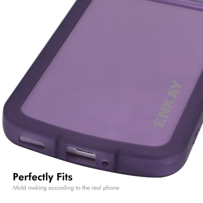 ENKAY Hat-Prince Translucent Matte TPU Phone Case + 9H Big Arc Edge Glass Film