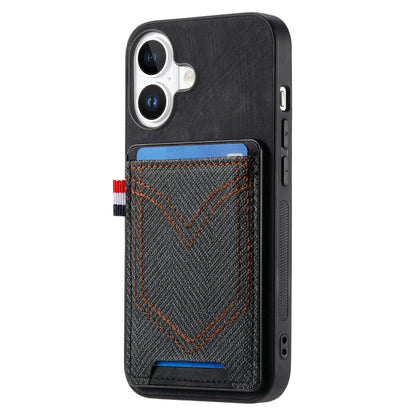 Denim Texture Leather Skin Phone Case with Card Slot