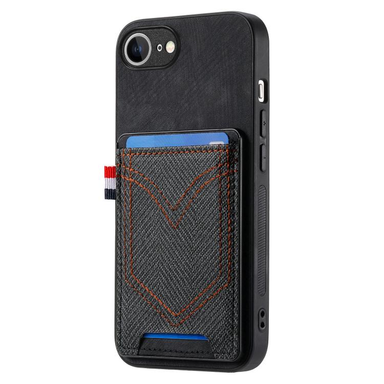 Denim Texture Leather Skin Phone Case with Card Slot, For iPhone 17e / 16e, For iPhone 17 Pro Max, For iPhone 17 Pro, For iPhone 17