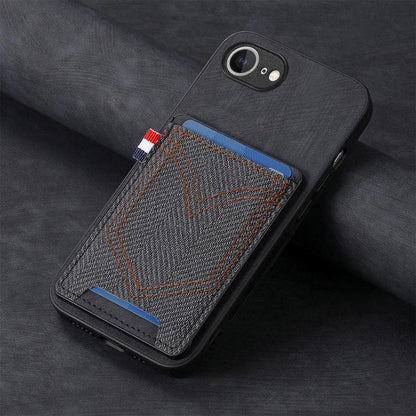 Denim Texture Leather Skin Phone Case with Card Slot, For iPhone 17e / 16e, For iPhone 17 Pro Max, For iPhone 17 Pro, For iPhone 17