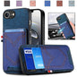 Denim Texture Leather Skin Phone Case with Card Slot, For iPhone 18 Pro / 17 Pro, For iPhone 18 Pro Max / 17 Pro Max, For iPhone 17e / 16e, For iPhone 17