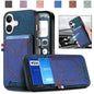 Denim Texture Leather Skin Phone Case with Card Slot, For iPhone 18 Pro / 17 Pro, For iPhone 18 Pro Max / 17 Pro Max, For iPhone 17e / 16e, For iPhone 17