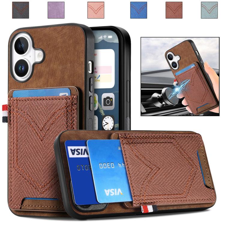 Denim Texture Leather Skin Phone Case with Card Slot, For iPhone 18 Pro / 17 Pro, For iPhone 18 Pro Max / 17 Pro Max, For iPhone 17e / 16e, For iPhone 17