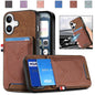 Denim Texture Leather Skin Phone Case with Card Slot, For iPhone 18 Pro / 17 Pro, For iPhone 18 Pro Max / 17 Pro Max, For iPhone 17e / 16e, For iPhone 17