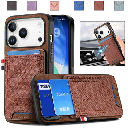 Denim Texture Leather Skin Phone Case with Card Slot, For iPhone 18 Pro / 17 Pro, For iPhone 18 Pro Max / 17 Pro Max, For iPhone 17e / 16e, For iPhone 17