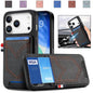 Denim Texture Leather Skin Phone Case with Card Slot, For iPhone 18 Pro / 17 Pro, For iPhone 18 Pro Max / 17 Pro Max, For iPhone 17e / 16e, For iPhone 17