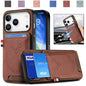 Denim Texture Leather Skin Phone Case with Card Slot, For iPhone 18 Pro / 17 Pro, For iPhone 18 Pro Max / 17 Pro Max, For iPhone 17e / 16e, For iPhone 17