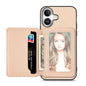 Carbon Fiber Magnetic Card Wallet RFID Blocking Phone Case, For iPhone 16