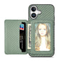 Carbon Fiber Magnetic Card Wallet RFID Blocking Phone Case