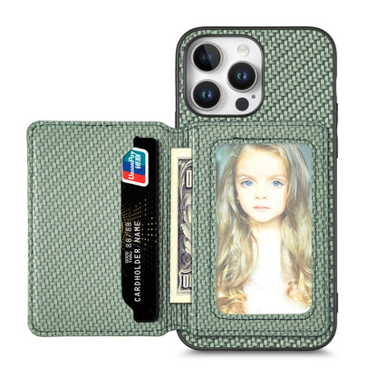Carbon Fiber Magnetic Card Wallet RFID Blocking Phone Case