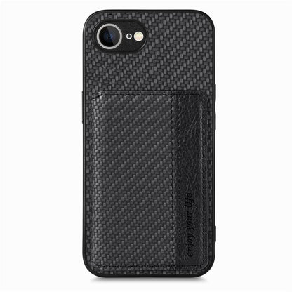 Carbon Fiber Magnetic Card Wallet RFID Blocking Phone Case