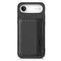 Carbon Fiber Magnetic Card Wallet RFID Blocking Phone Case