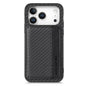 Carbon Fiber Magnetic Card Wallet RFID Blocking Phone Case