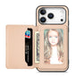 Carbon Fiber Magnetic Card Wallet RFID Blocking Phone Case, For iPhone 18 Pro / 17 Pro, For iPhone 18 Pro Max / 17 Pro Max, For iPhone 17e / 16e, For iPhone 17