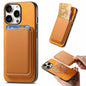 Retro Magsafe Card Bag PU Back Cover Phone Case, For iPhone 16 Pro, For iPhone 16 Plus, For iPhone 16
