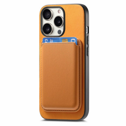 Retro Magsafe Card Bag PU Back Cover Phone Case, For iPhone 16 Pro, For iPhone 16 Plus, For iPhone 16