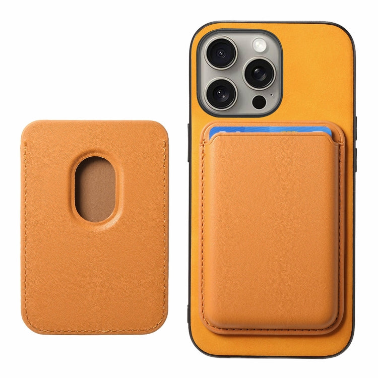 Retro Magsafe Card Bag PU Back Cover Phone Case, For iPhone 16 Pro, For iPhone 16 Plus, For iPhone 16