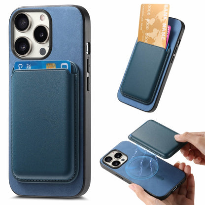 Retro Magsafe Card Bag PU Back Cover Phone Case, For iPhone 16 Pro, For iPhone 16 Plus, For iPhone 16