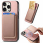 Retro Magsafe Card Bag PU Back Cover Phone Case, For iPhone 16 Pro, For iPhone 16 Plus, For iPhone 16
