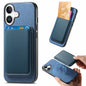 Retro Magsafe Card Bag PU Back Cover Phone Case, For iPhone 16 Pro, For iPhone 16 Plus, For iPhone 16
