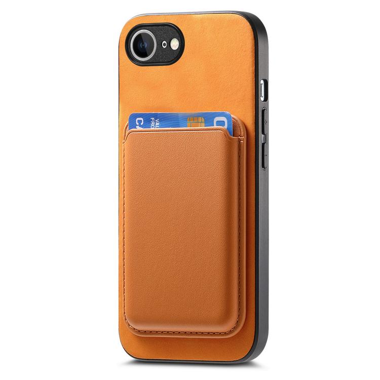 Retro Magsafe Card Bag PU Back Cover Phone Case, For iPhone 17e / 16e, For iPhone 17 Pro Max, For iPhone 17 Pro