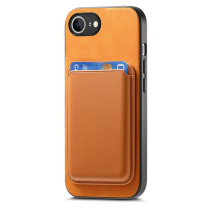 Retro Magsafe Card Bag PU Back Cover Phone Case, For iPhone 17e / 16e, For iPhone 17 Pro Max, For iPhone 17 Pro