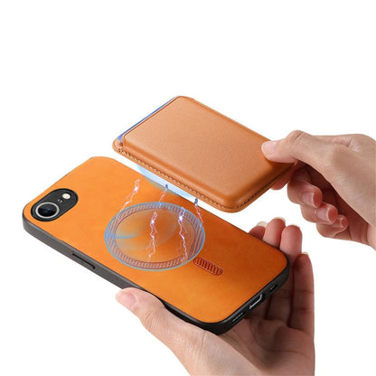Retro Magsafe Card Bag PU Back Cover Phone Case, For iPhone 17e / 16e, For iPhone 17 Pro Max, For iPhone 17 Pro