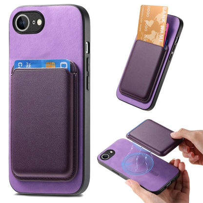 Retro Magsafe Card Bag PU Back Cover Phone Case, For iPhone 18 Pro / 17 Pro, For iPhone 18 Pro Max / 17 Pro Max, For iPhone 17e / 16e