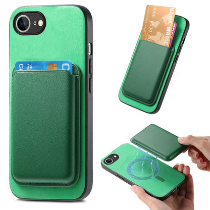 Retro Magsafe Card Bag PU Back Cover Phone Case, For iPhone 18 Pro / 17 Pro, For iPhone 18 Pro Max / 17 Pro Max, For iPhone 17e / 16e