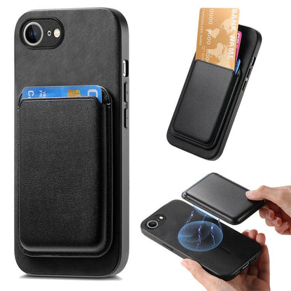 Retro Magsafe Card Bag PU Back Cover Phone Case, For iPhone 17e / 16e, For iPhone 17 Pro Max, For iPhone 17 Pro
