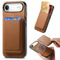 Retro Magsafe Card Bag PU Back Cover Phone Case, For iPhone 17, For iPhone Air, For iPhone 16 Pro Max