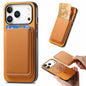 Retro Magsafe Card Bag PU Back Cover Phone Case, For iPhone 18 Pro / 17 Pro, For iPhone 18 Pro Max / 17 Pro Max, For iPhone 17e / 16e