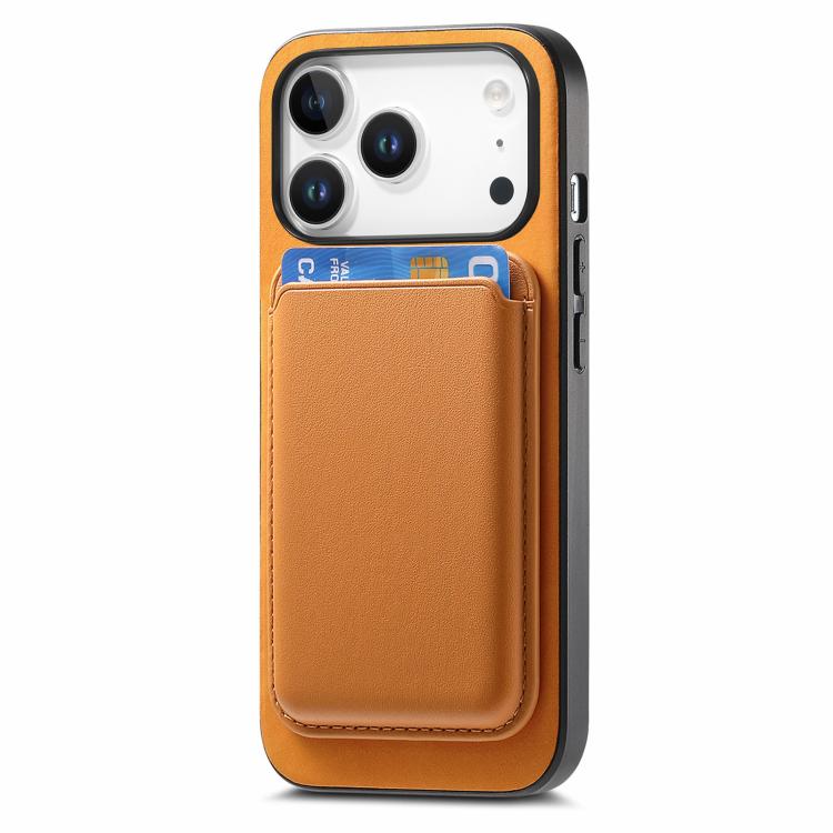 Retro Magsafe Card Bag PU Back Cover Phone Case, For iPhone 18 Pro / 17 Pro, For iPhone 18 Pro Max / 17 Pro Max, For iPhone 17e / 16e